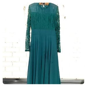 Green maxi dress